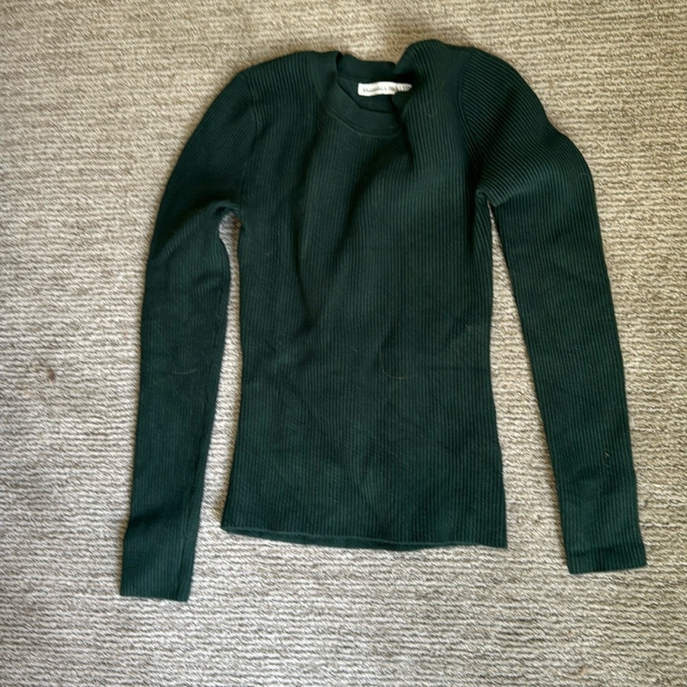 Green abercrombie and fitch sweater size XXS